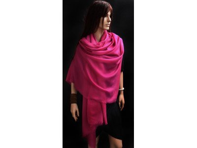 Echte pashmina sjaal of stola XL, violet 