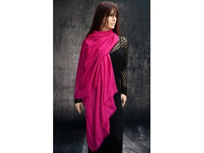Echte pashmina sjaal of stola XL, violet 