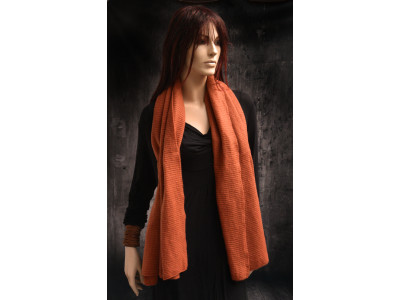 Omslagsjaal met lus, camel