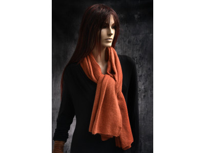 Omslagsjaal met lus, camel