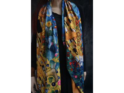 Kiss in the garden van Gustav Klimt, warme sjaal