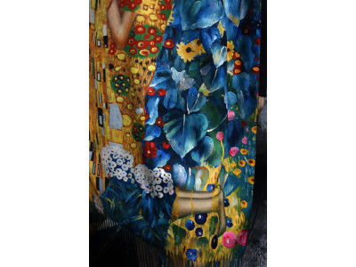 Kiss in the garden van Gustav Klimt, warme sjaal